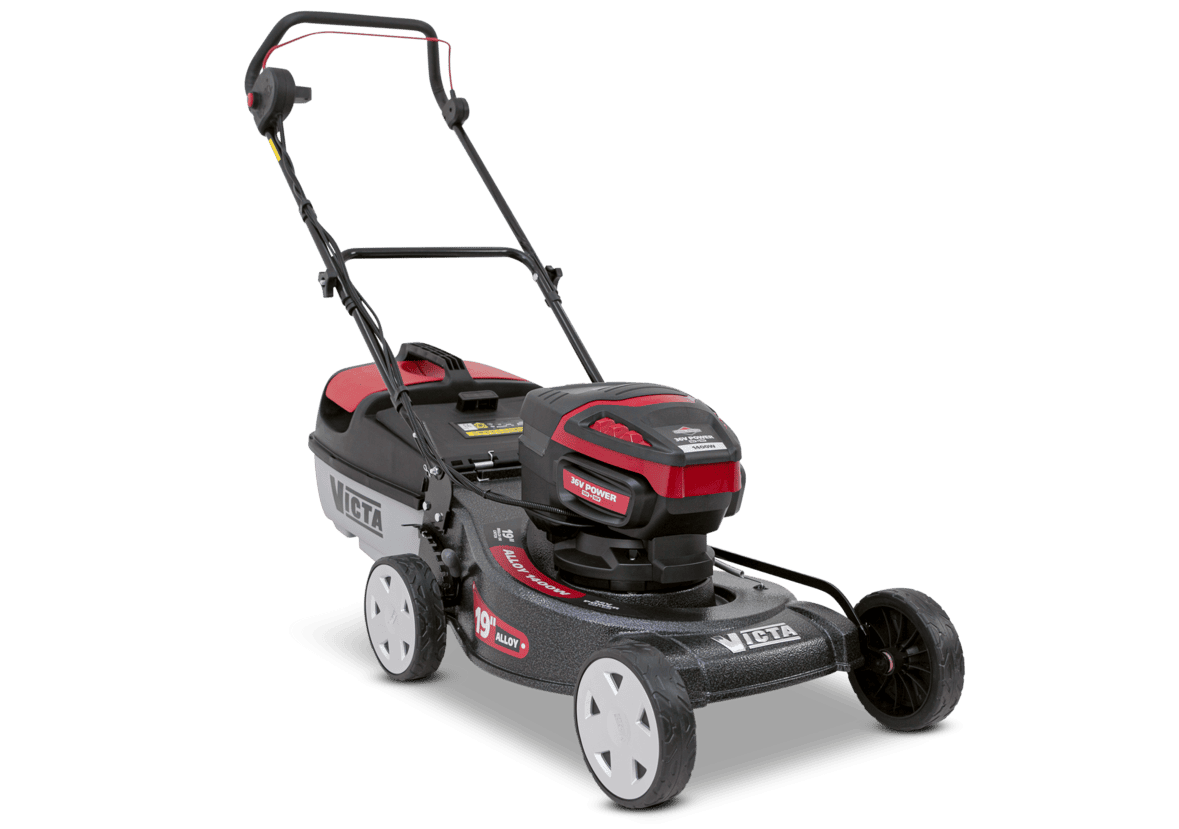 Victa 19" Alloy Base, 36V Battery Powered, Cut & Catch Lawn Mower - Image 3