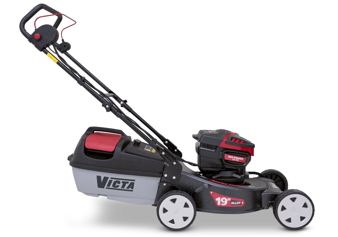 Victa 19" Alloy Base, 36V Battery Powered, Cut & Catch Lawn Mower - Image 2